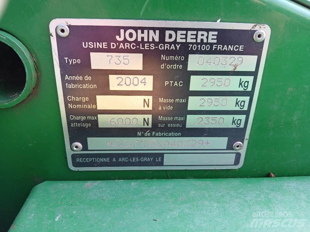 John Deere 735 Kosiarki ze wstępną obróbka paszy