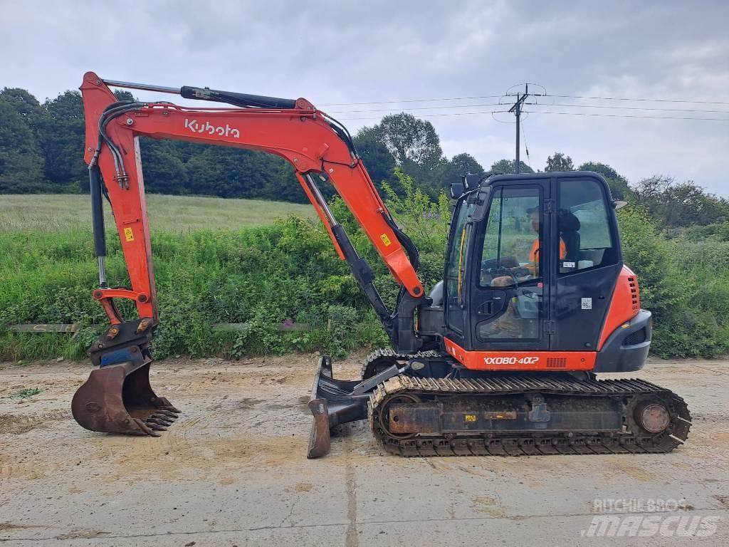 Kubota KX 080-4 Midikoparki  7t - 12t