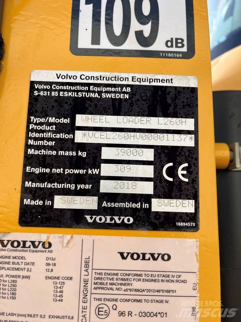 Volvo L260H Ładowarki kołowe