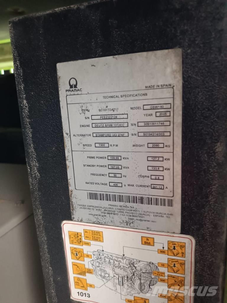 Pramac GSW 160 Agregaty prądotwórcze Diesla