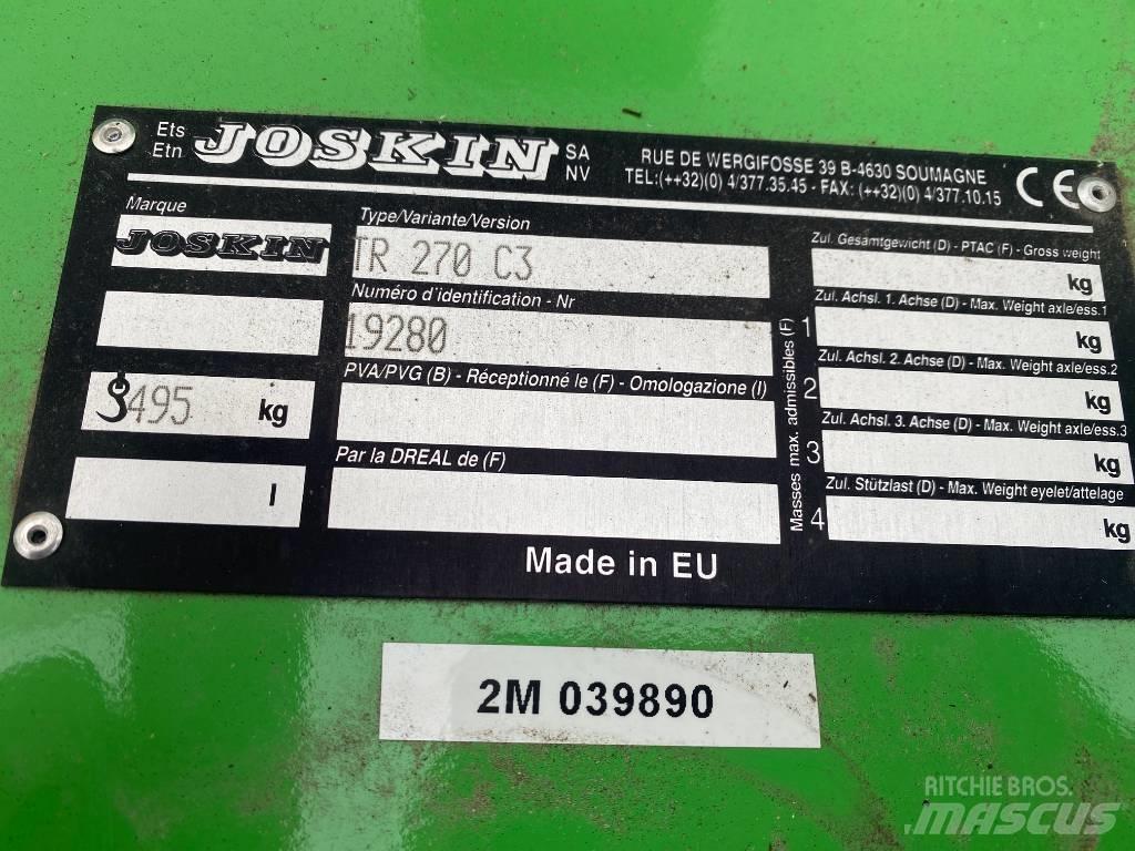 Joskin TR 270 C3 Kosiarki łąkowe i wykaszarki