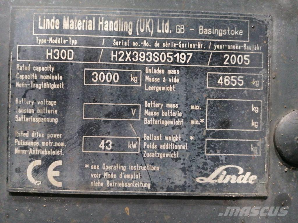 Linde H30D Wózki Diesla