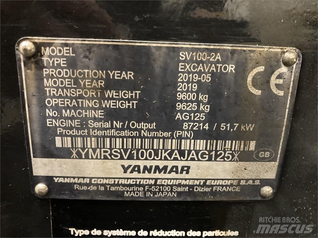 Yanmar SV 100-2A Midikoparki  7t - 12t
