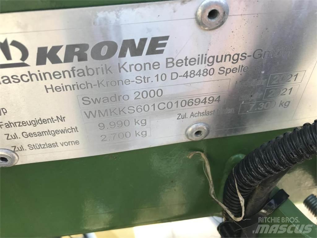 Krone Swadro 2000 Ciągnikowe żniwiarki pokosowe