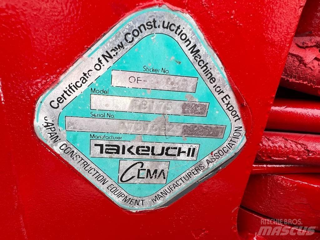 Takeuchi TB175 Midikoparki  7t - 12t