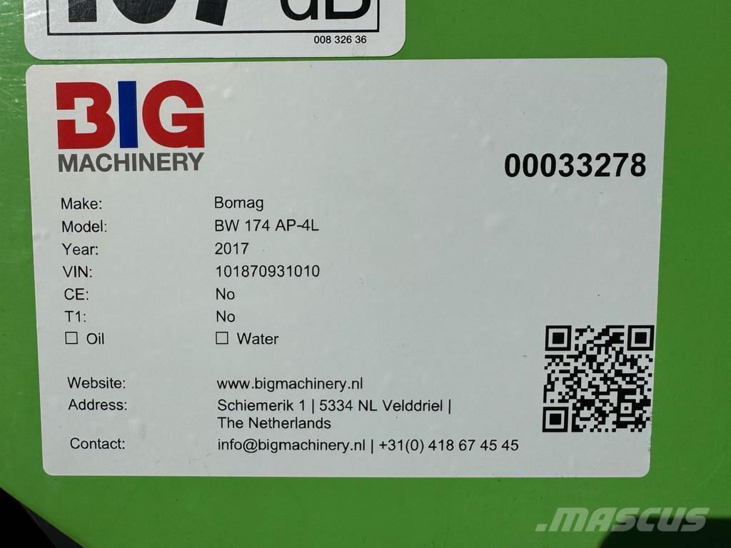 Bomag BW174 AP-4i Walce dwubębnowe