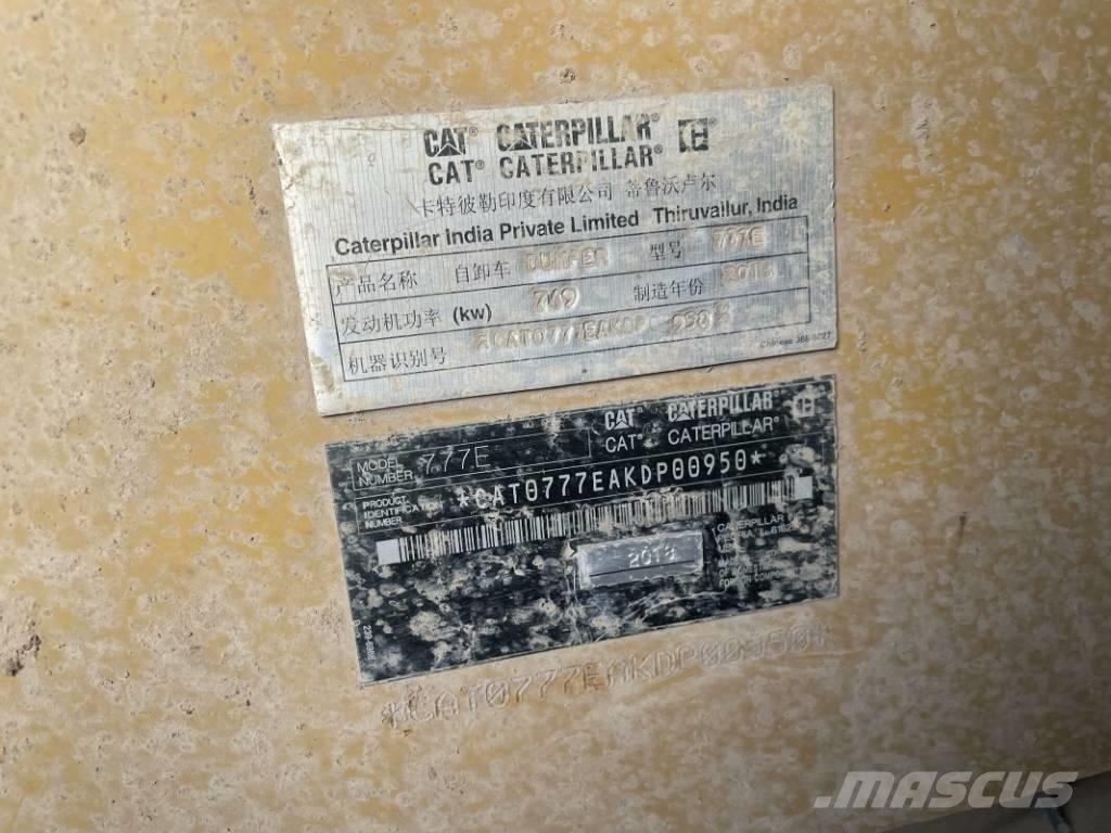 CAT 777e Wywrotki