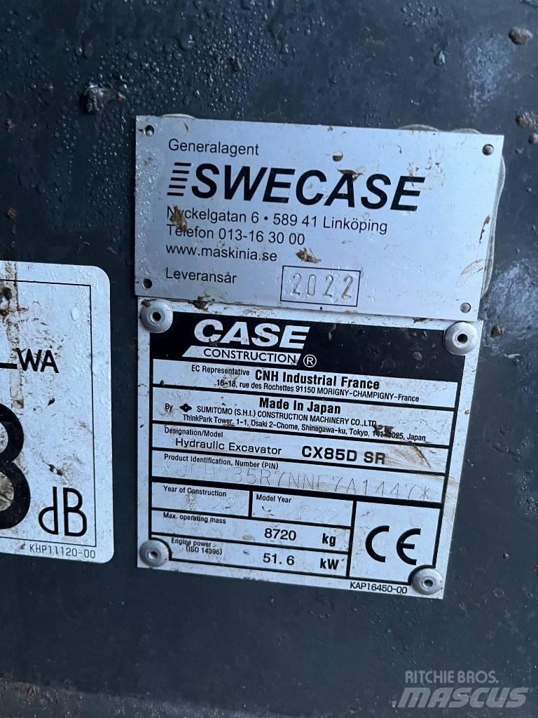 CASE CX 85 D SR Midikoparki  7t - 12t