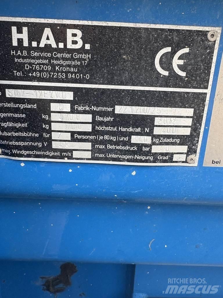  H.A.B S152 12e Podnośniki nożycowe