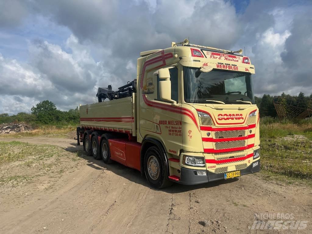 Scania R 520 Tridem Żurawie samochodowe