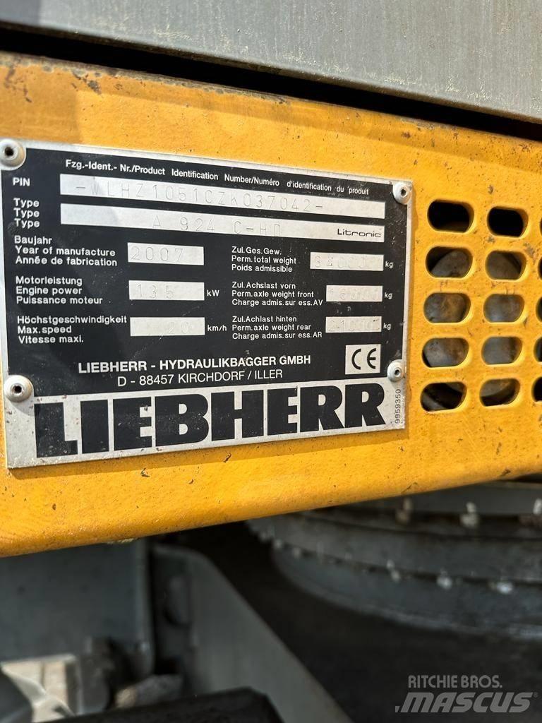 Liebherr A 924C-HD Koparki kołowe