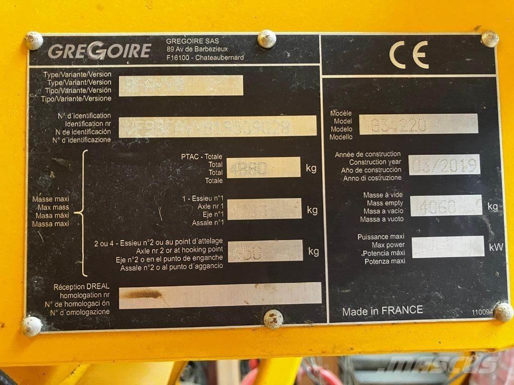 Gregoire G3.220 Maszyny do zbioru winorośli