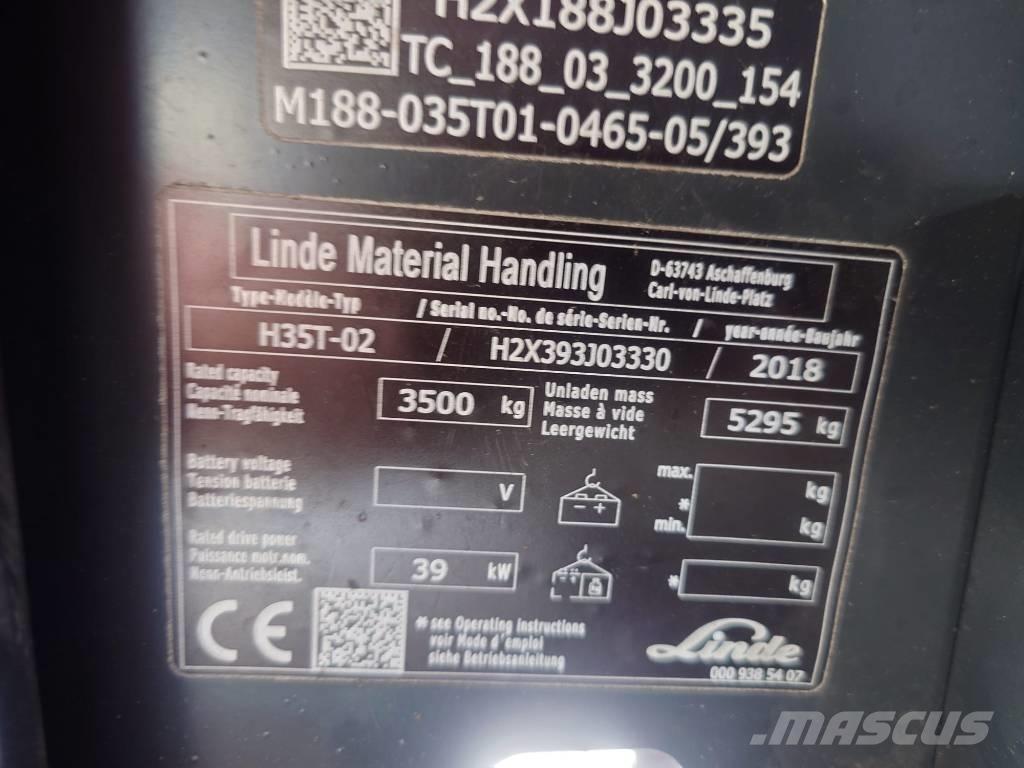Linde H 35 T Wózki LPG