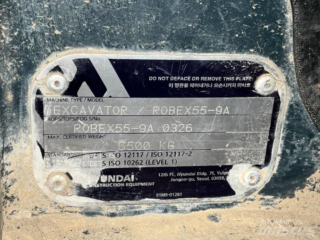 Hyundai Robex 55-9 A Kabiny i wnętrze