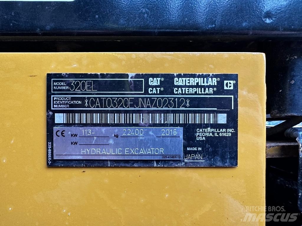 CAT 320 EL Koparki gąsienicowe