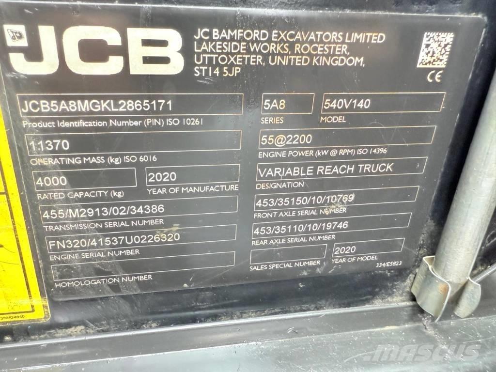 JCB 540-140 Ładowarki teleskopowe