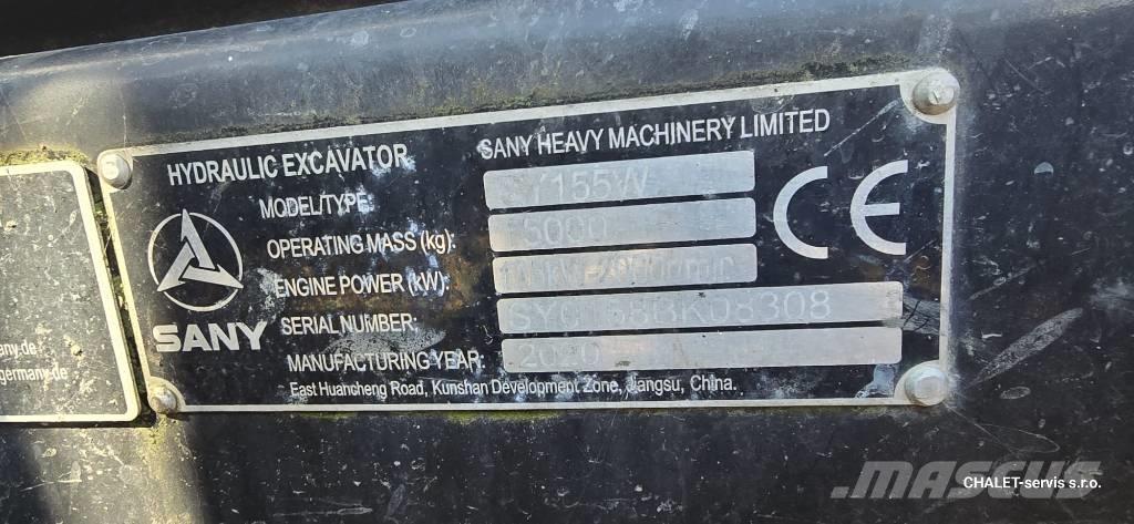 Sany SY 155 W Koparki kołowe
