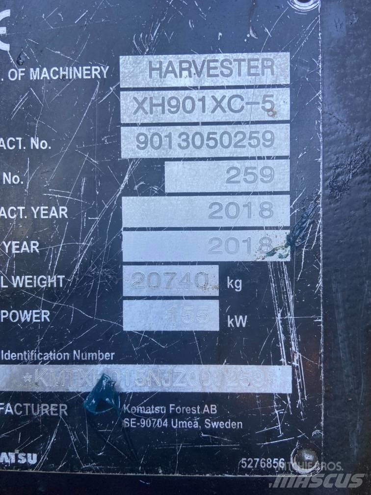 Komatsu 901XC Harwestery