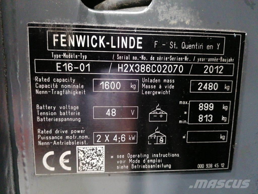 Linde E16-01 Wózki elektryczne