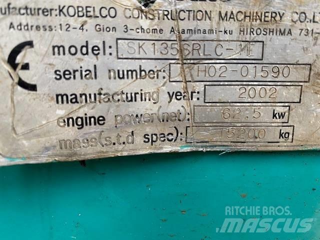Kobelco SK 135 SR LC Koparki gąsienicowe