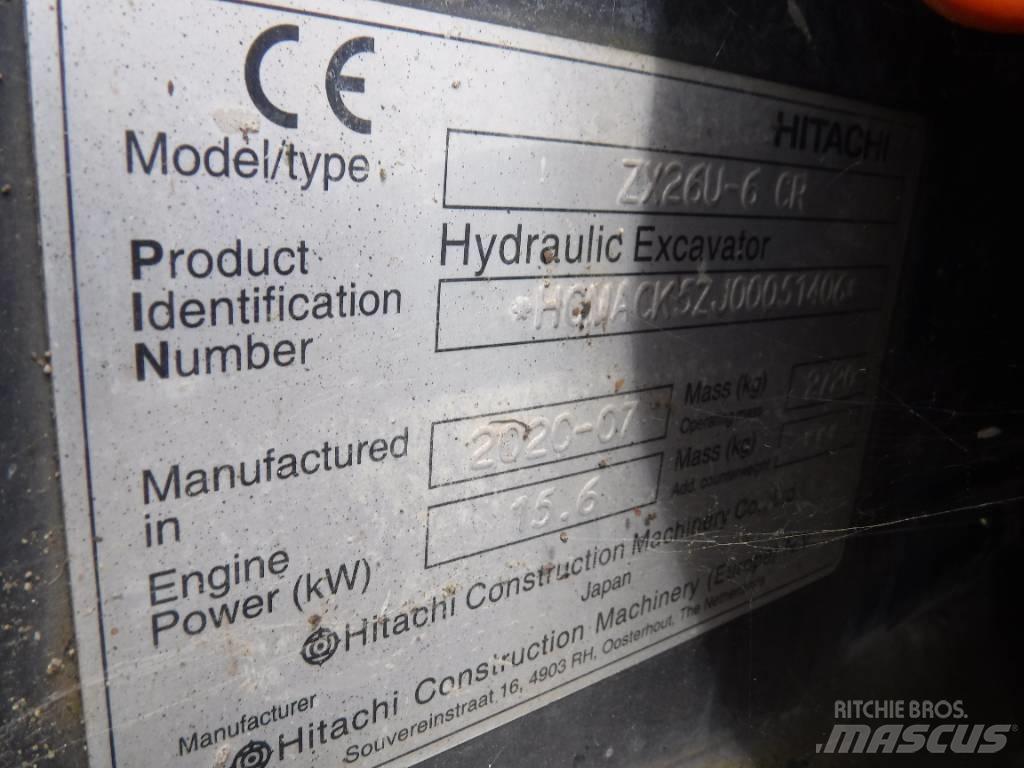 Hitachi ZX 26 U-6 Minikoparki