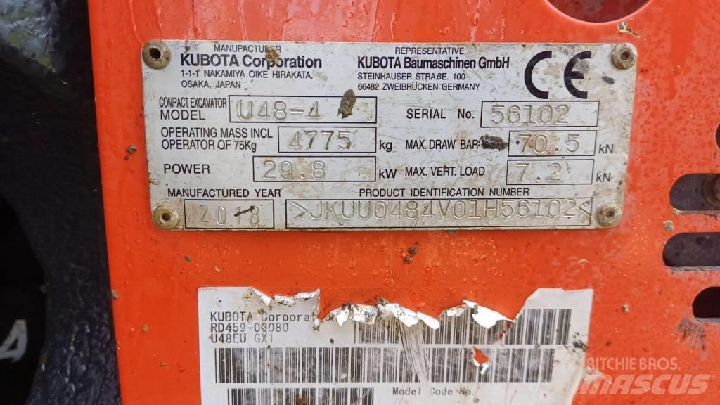 Kubota U 48-4 Minikoparki