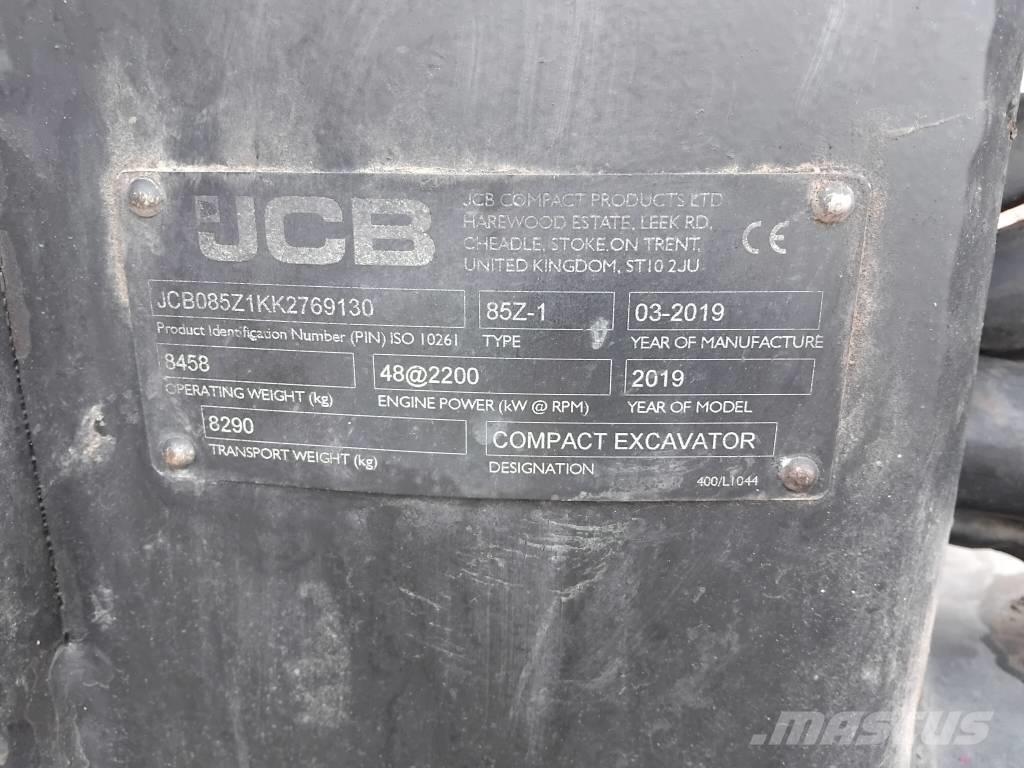 JCB 85 Z Minikoparki