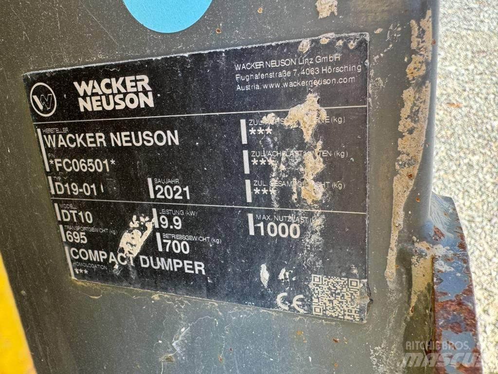Wacker Neuson DT10 Wozidła gąsienicowe