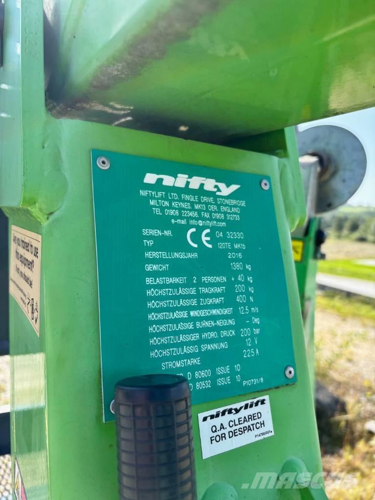Niftylift 120 T Podnośniki na przyczepach