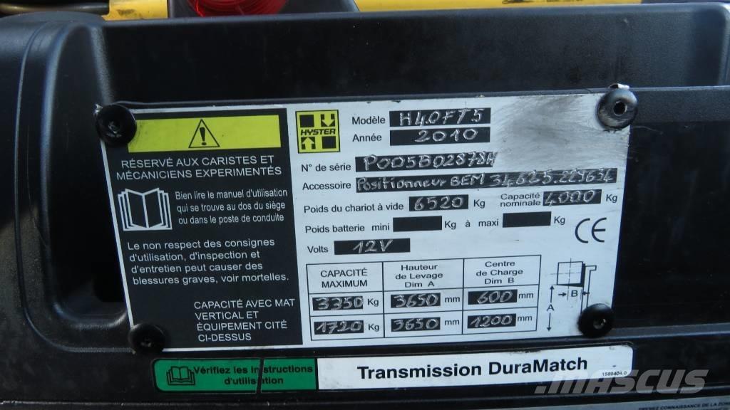 Hyster H4.0FT5 Wózki LPG