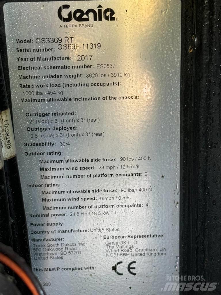 Genie GS3369 RT Podnośniki nożycowe