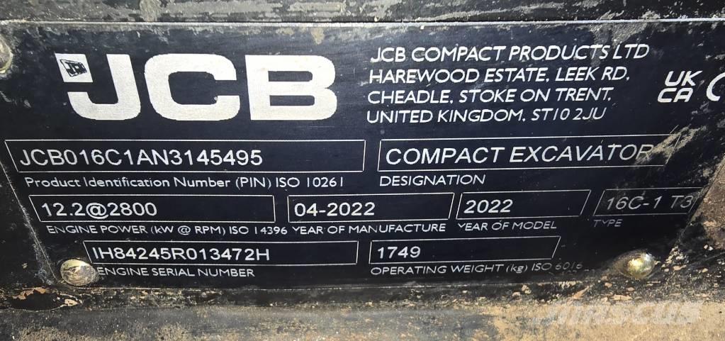 JCB 16C-1 Minikoparki