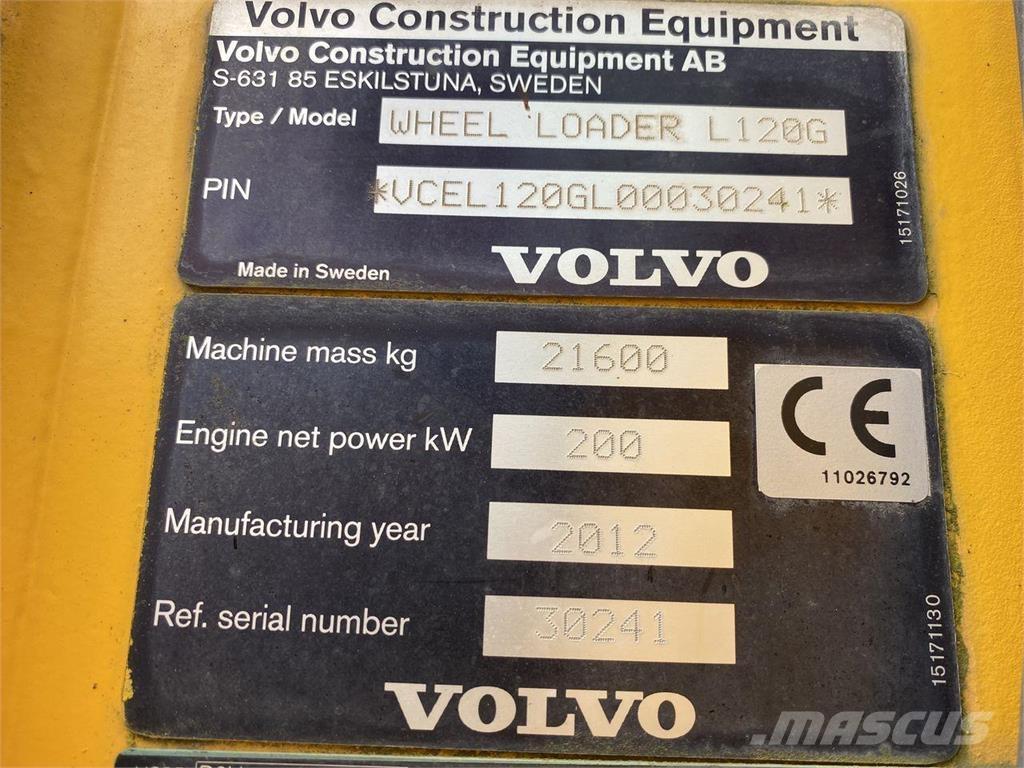 Volvo L120G Ładowarki kołowe