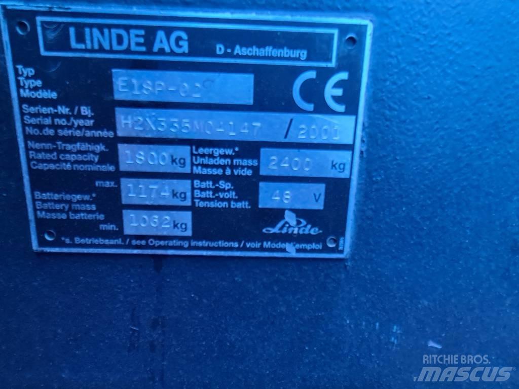 Linde E16P Wózki elektryczne