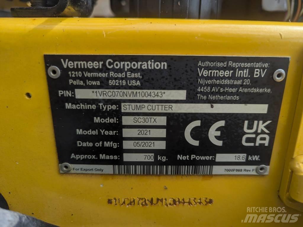 Vermeer SC30TX Frezarki do pni