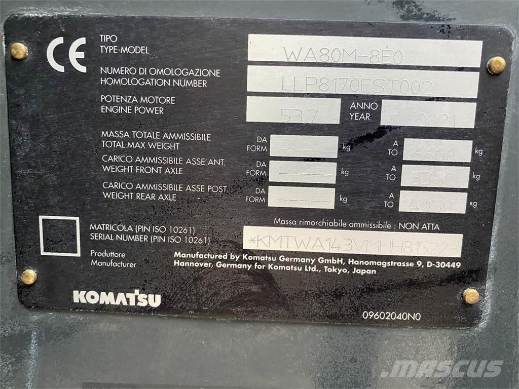 Komatsu WA80M-8EO Ładowarki wielofunkcyjne
