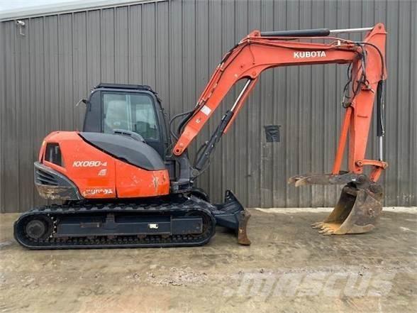 Kubota KX080-4 Koparki gąsienicowe