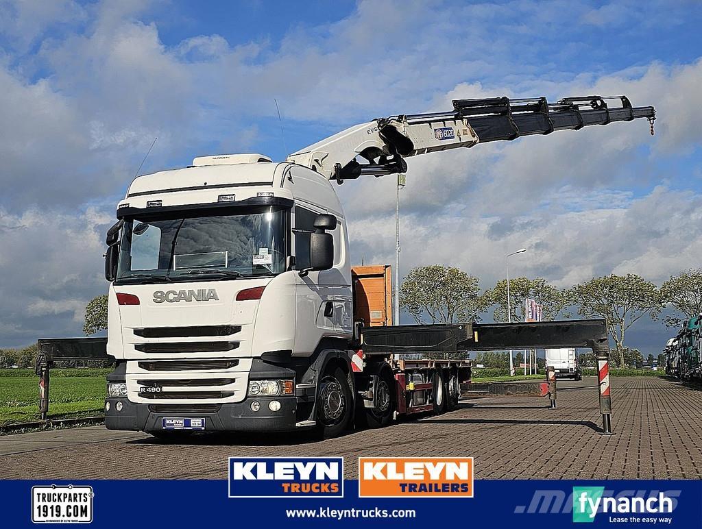 Scania R490 Ciężarówki typu Platforma / Skrzynia