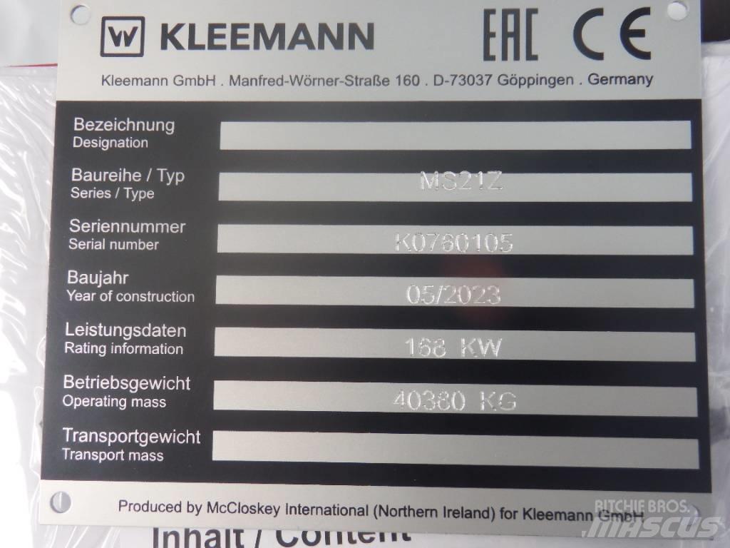 Kleemann MS 21 Z Przesiewacze