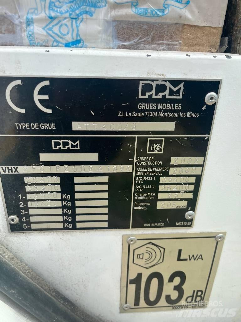 Terex PPM ATT 400/3 Żurawie szosowo-terenowe