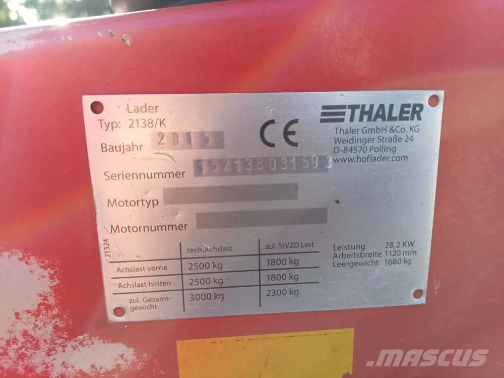 Thaler 2138/K Ładowarki kołowe