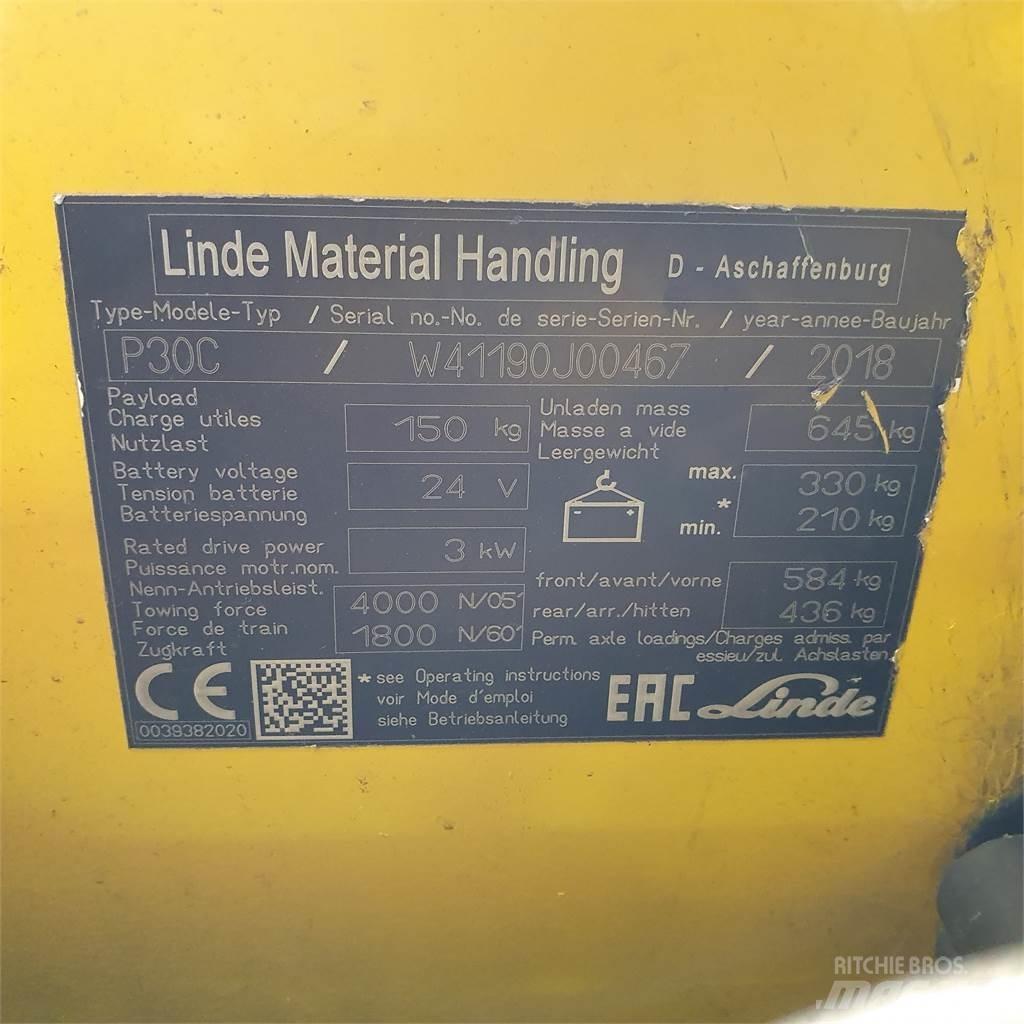 Linde P30C Wózki widłowe samochodowe ciągnące