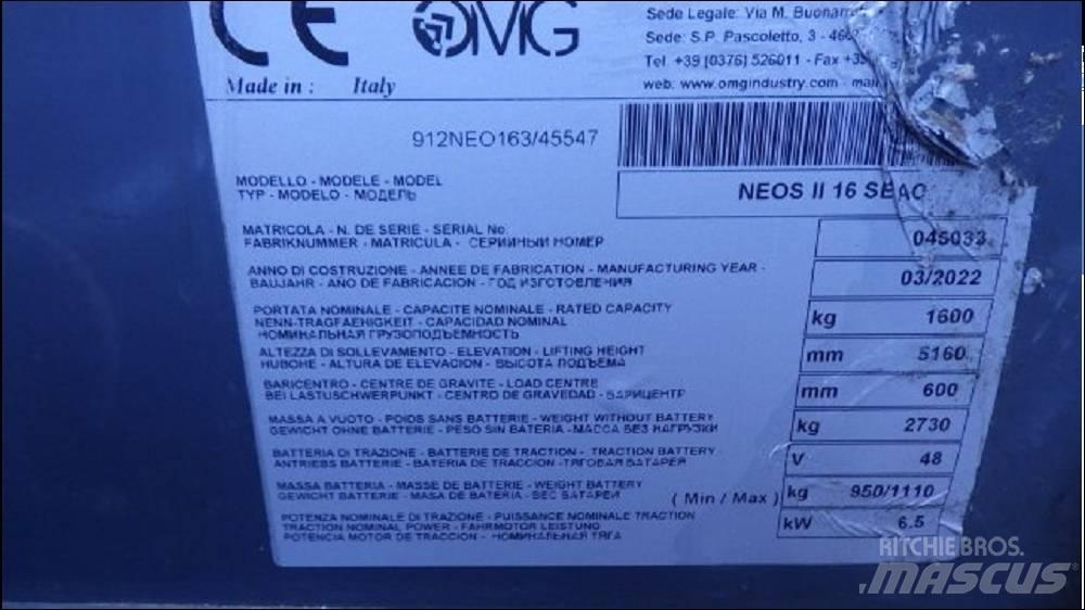 OMG NEOS II 16 SAEC Wózki elektryczne