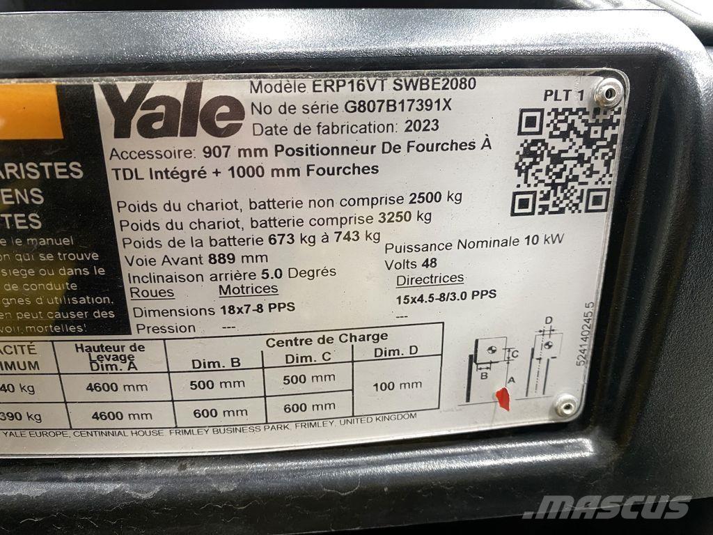 Yale ERP16VT Wózki elektryczne