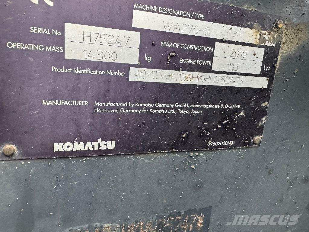 Komatsu WA 270-8 Ładowarki kołowe