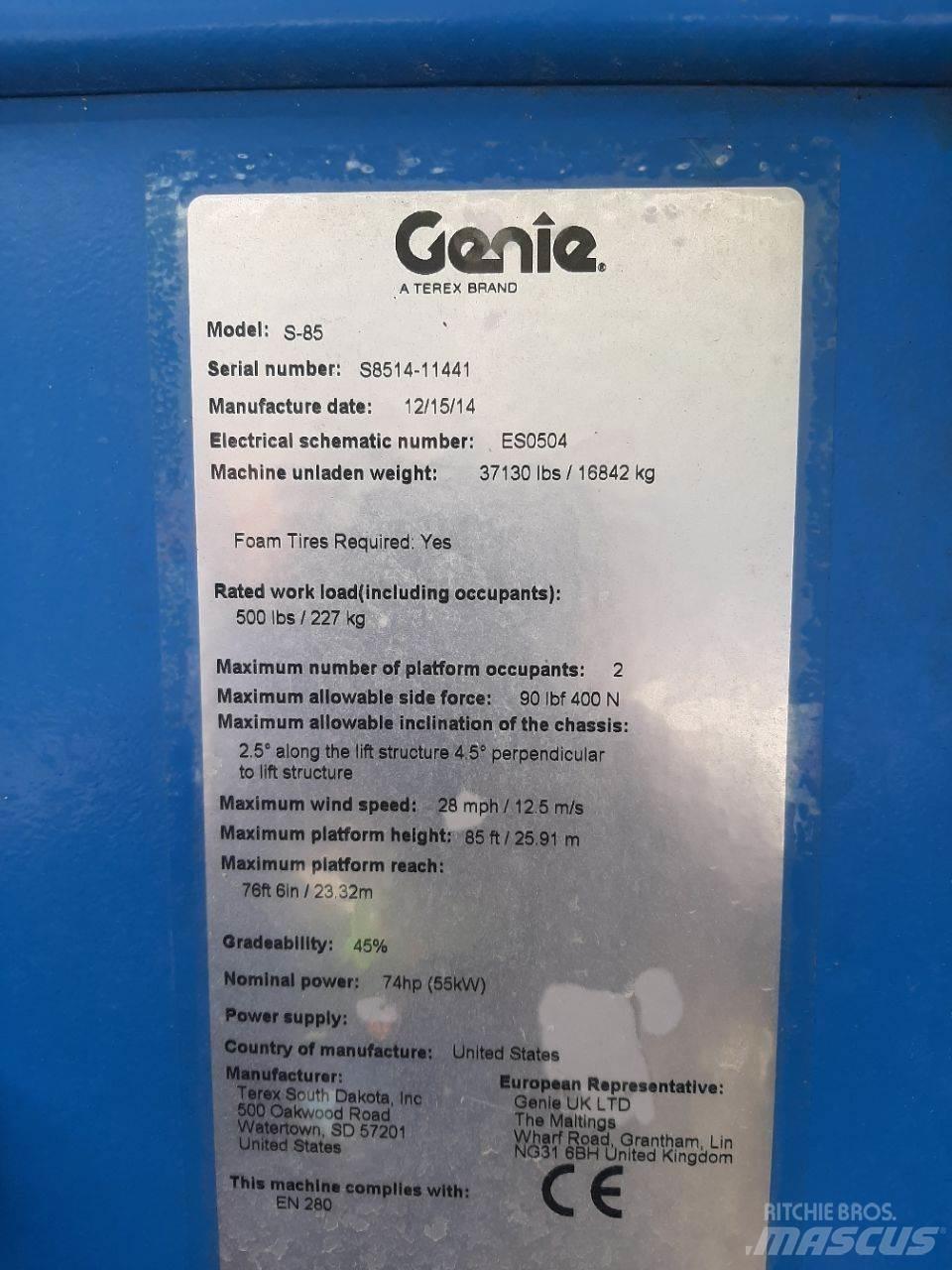 Genie S85 Podnośniki teleskopowe