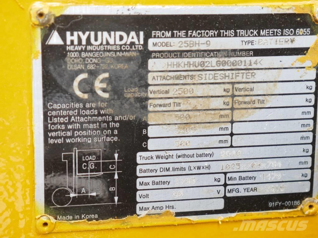 Hyundai 25 BH-9 Wózki elektryczne