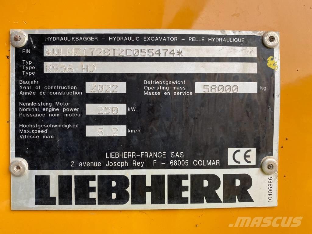 Liebherr R 956 HD Koparki gąsienicowe