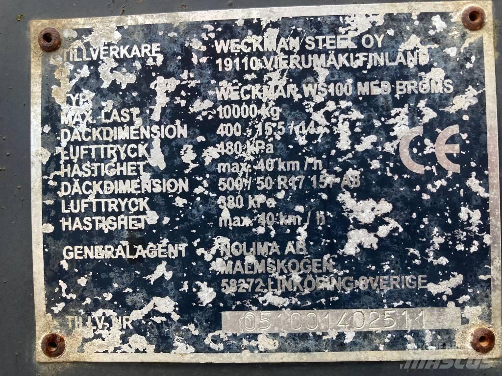 Weckman WS 100 Przyczepy zbożowe