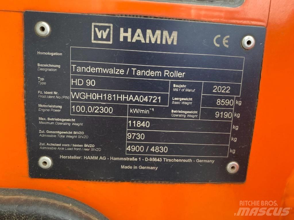 Hamm HD 90 Walce dwubębnowe